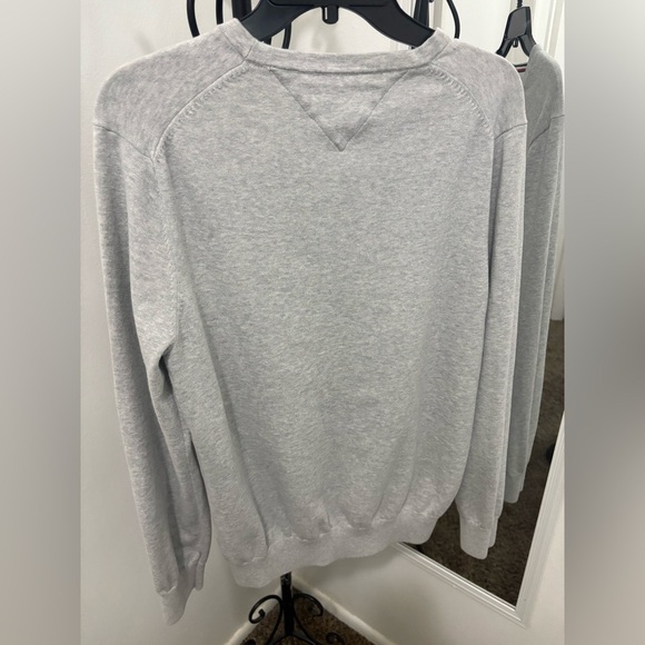 Tommy Hilfiger Gray V-Neck Sweater - Picture 2 of 6
